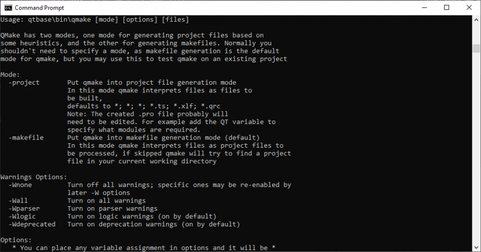 The role of qmake in Qt configure
